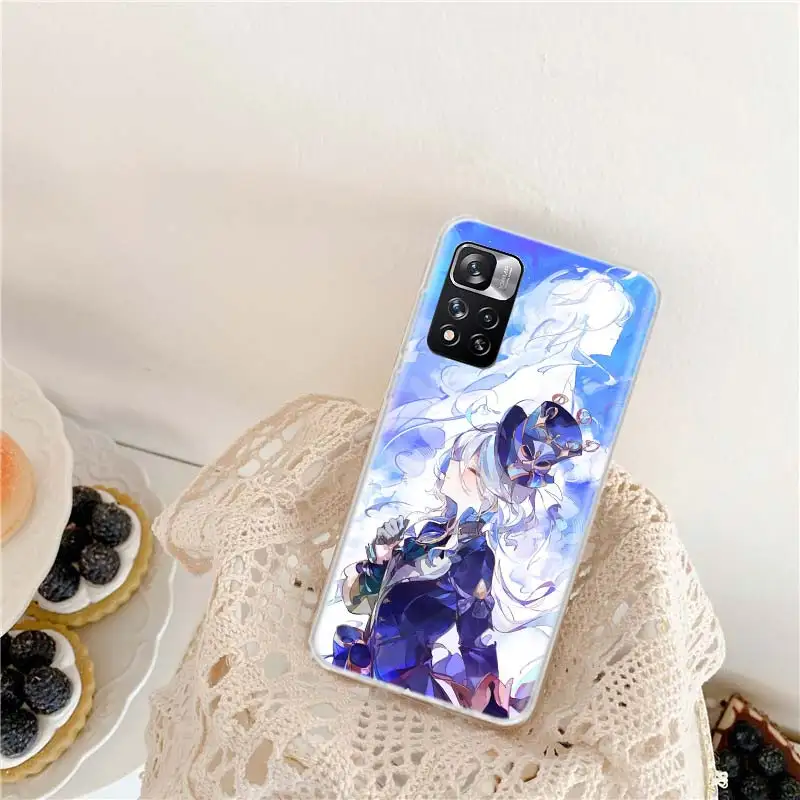 Cute Furina Genshin Impact Phone Case For Xiaomi Poco X3 GT X4 NFC M4 M5 M5S X6 X5 Pro 5G M3 Mi F6 F5 F4 F3 F2 F1 Capa Coqu