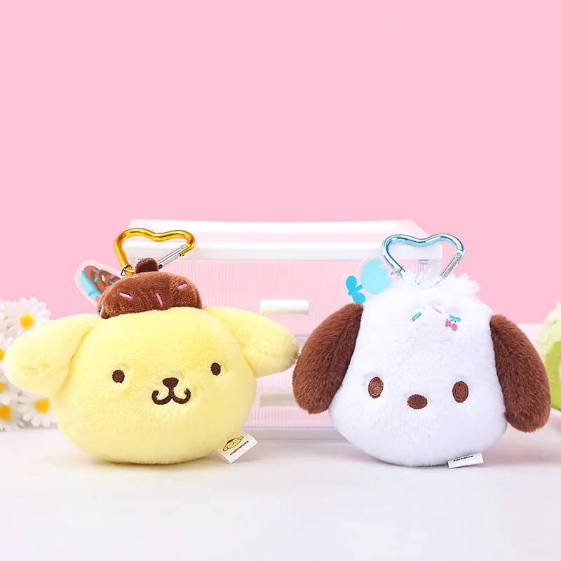 10cm Genuin Sanrio My Melody Kuromi Cinnamoroll Kt Cat Plush Toy Anime Stuffed Animals Keychains Small Pendant Backpack Hangings - view 2