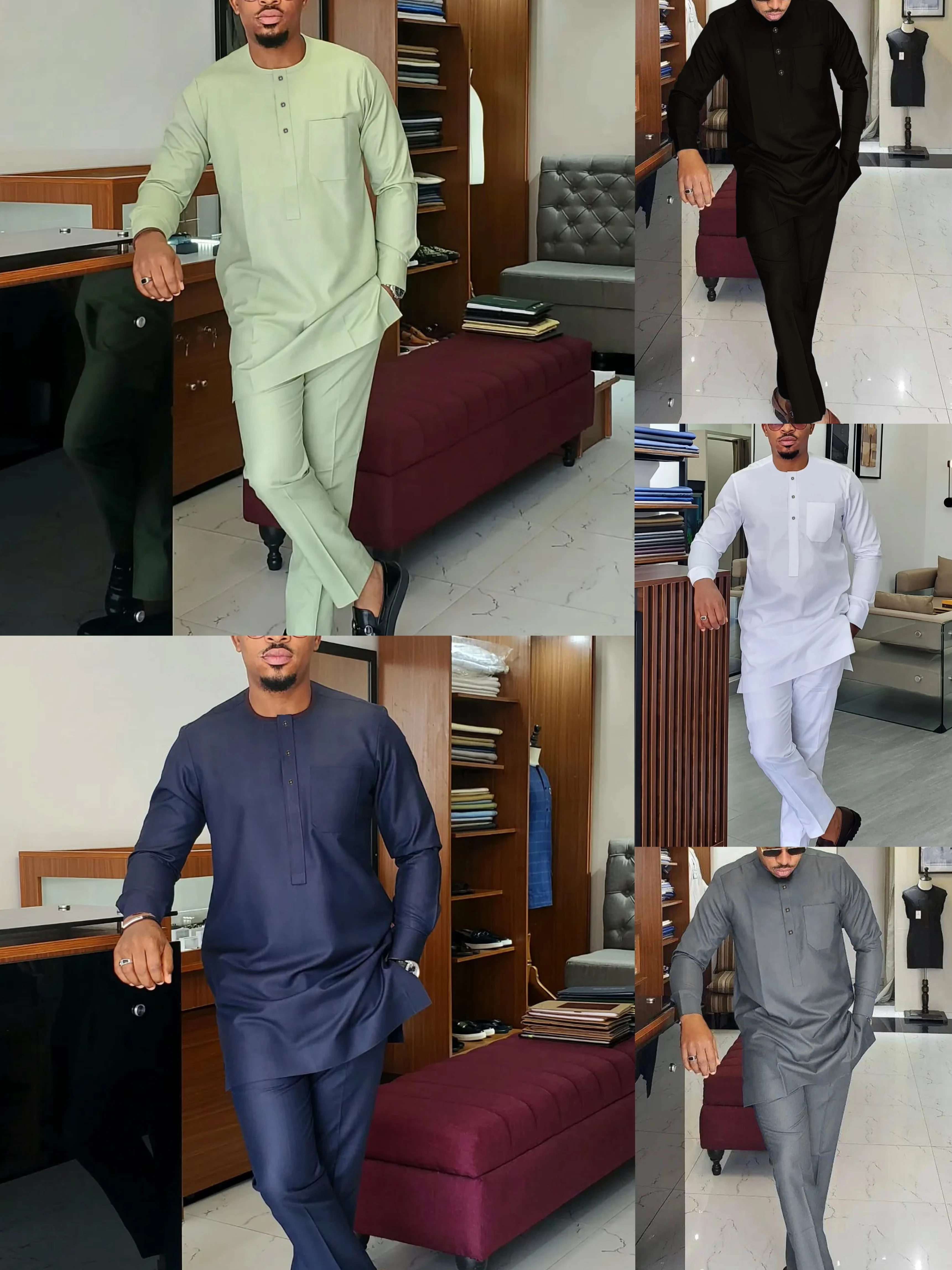 

2024 Stylish African Wear for Men - Fashionable Dashiki Outfits and Pants with Intricate Designs aliexpress online shop