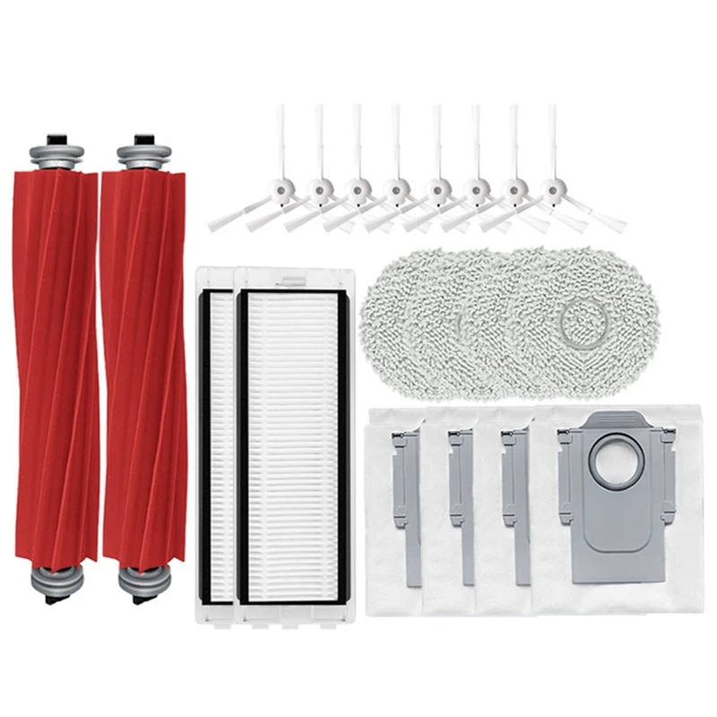 Main Side Brush Hepa Filter Mop Cloth Dust Bag Replacement Parts For Roborock Q Revo / Roborock P10 A7400RR Accessories