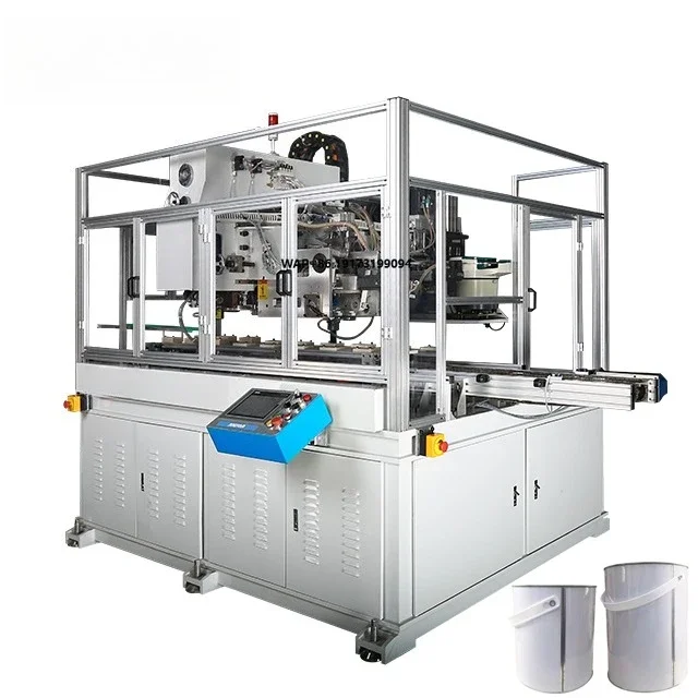 

1-5L Small Round Gallon Paint Can Making Plastic Handle Dual-Head Earlug Welding Machine Welder Metal Can Making Machine