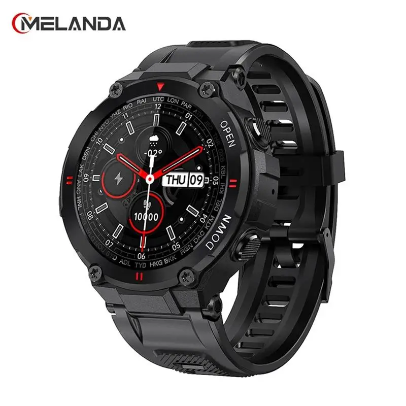 New MELANDA 2021 New Smart Watch Men Bluetooth Call Full Touch Smartwatch Waterproof Sport Fitness Tracker Custom Dials Clock