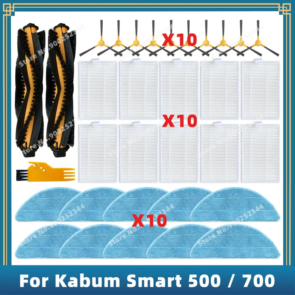 Kompatibel für kabum smart 500/700 ersatzteile zubehör hauptseiten bürste hepa filter mop tuch