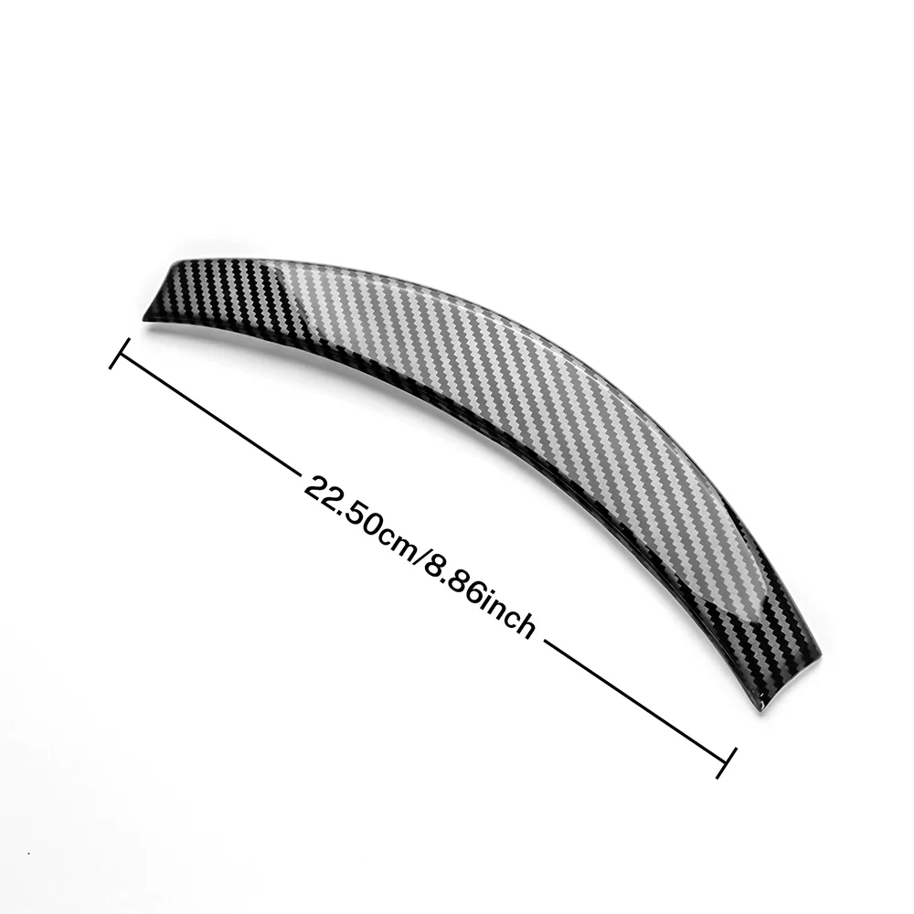 For Tesla Model 3 Highland Model Y Juniper (2024-2026) Car Steering Wheel Trim Strip Cover Panel Carbon Fiber ABS Stickers view 2