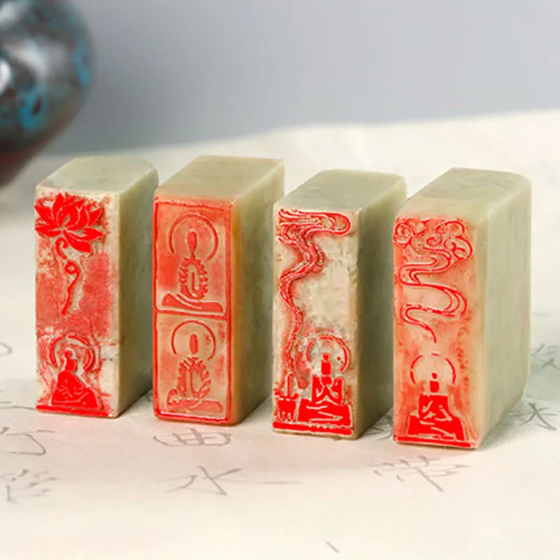 

Stone The Buddhist Scripture Finished Seals, Heart Sutra Stamp, Chinese Painting Lettering and Seal Cutting, Buddha Chapter