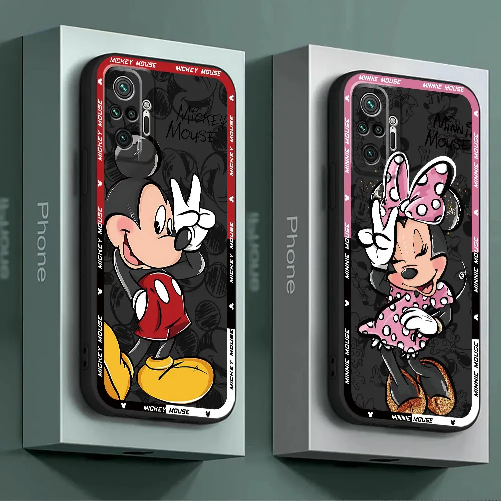 Cover Silicone Disney Mickey Minnie Mouse cute Phone Case for Xiaomi Redmi Note 8T 9 8 7 9T 13 Pro 11 Pro 12 11S 9S 10S 12S 10