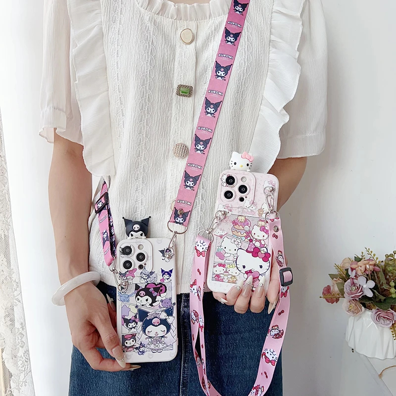 

Love Kitty For Samsung Galaxy S20 S21 S22 S23 S24 S25 Plus Ultra FE Edge Case With Holder Rope