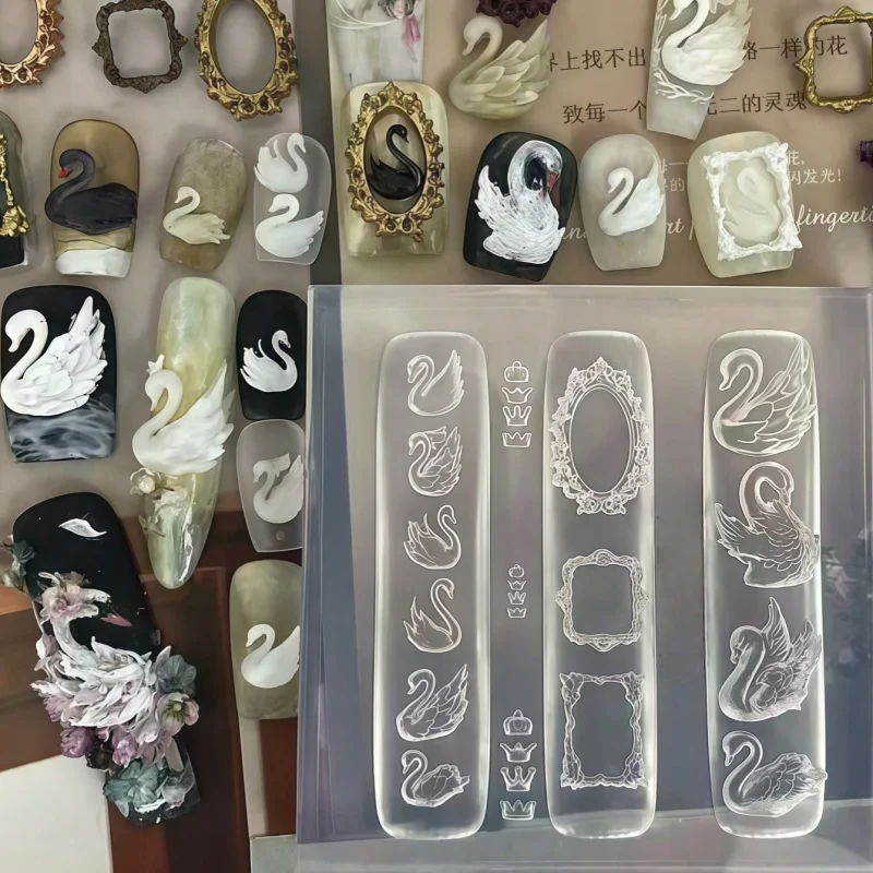 Molde de Silicona 3D para Deco - Nail Art Vintage reseña y precio