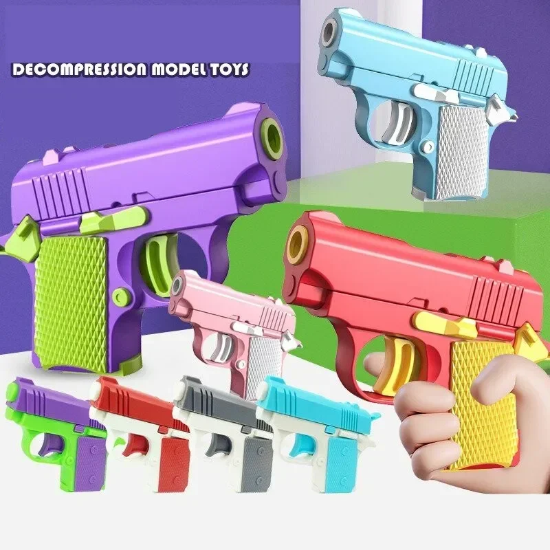 Children's Toy Gun Model 3D Mini 1911 Gravity Printed Children's Toy Adult Stress Relief Toy Stress Relief Christmas Gift