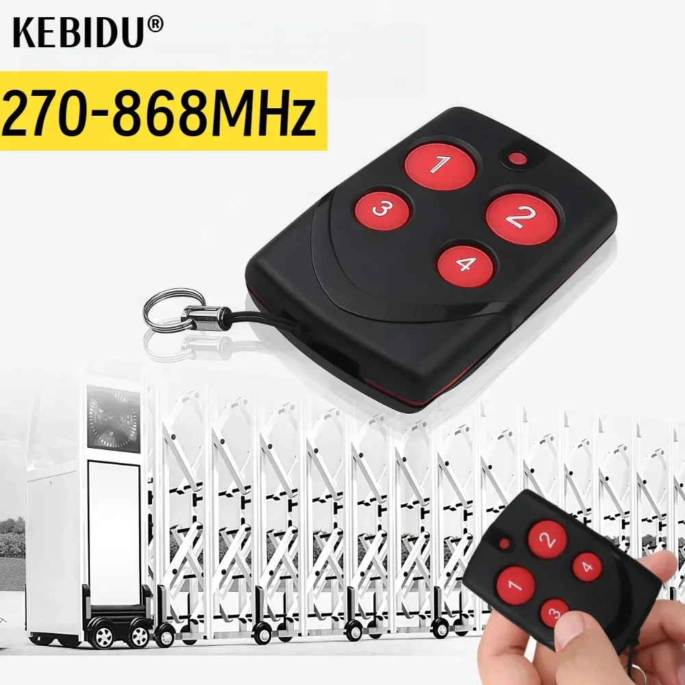 Multi-frequency 270-868MHz Remote Control 433mhz 315MHz 4 Keys Copy Duplicator Automatic Cloning Controller for Garage Gate Door