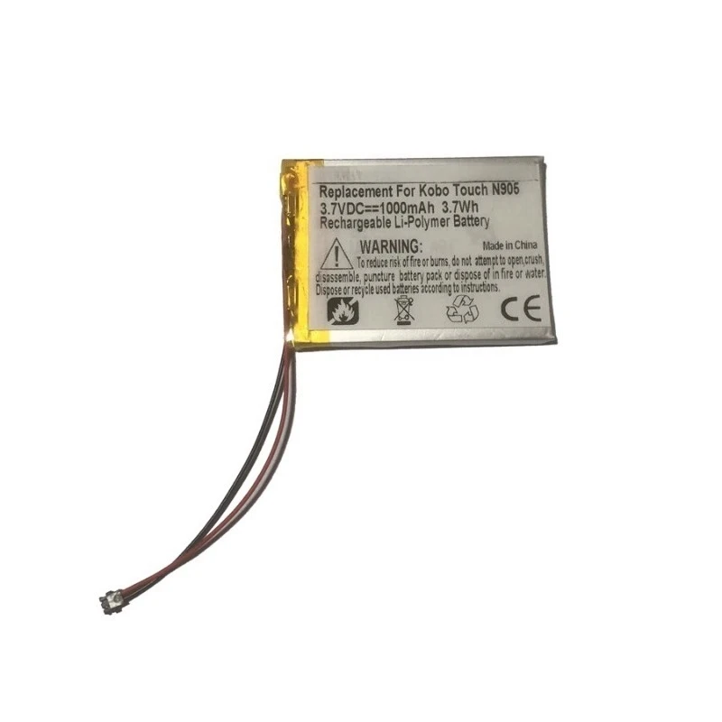 100% 新しい 3.7V 1000mAh 高品質交換用電子書籍リーダーバッテリー H384355 kobo Touch N905 用
