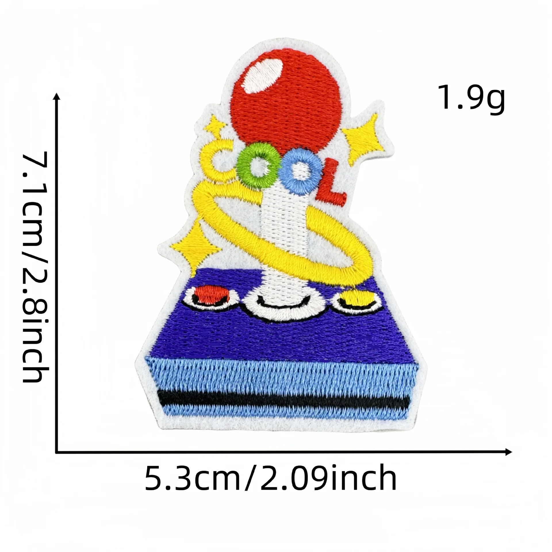 10Pcs Retro Gaming Mixed Embroidery Iron On Patches,Game Controller Handheld Headset Applique for Clothes Trucker Hat DIY Decor
