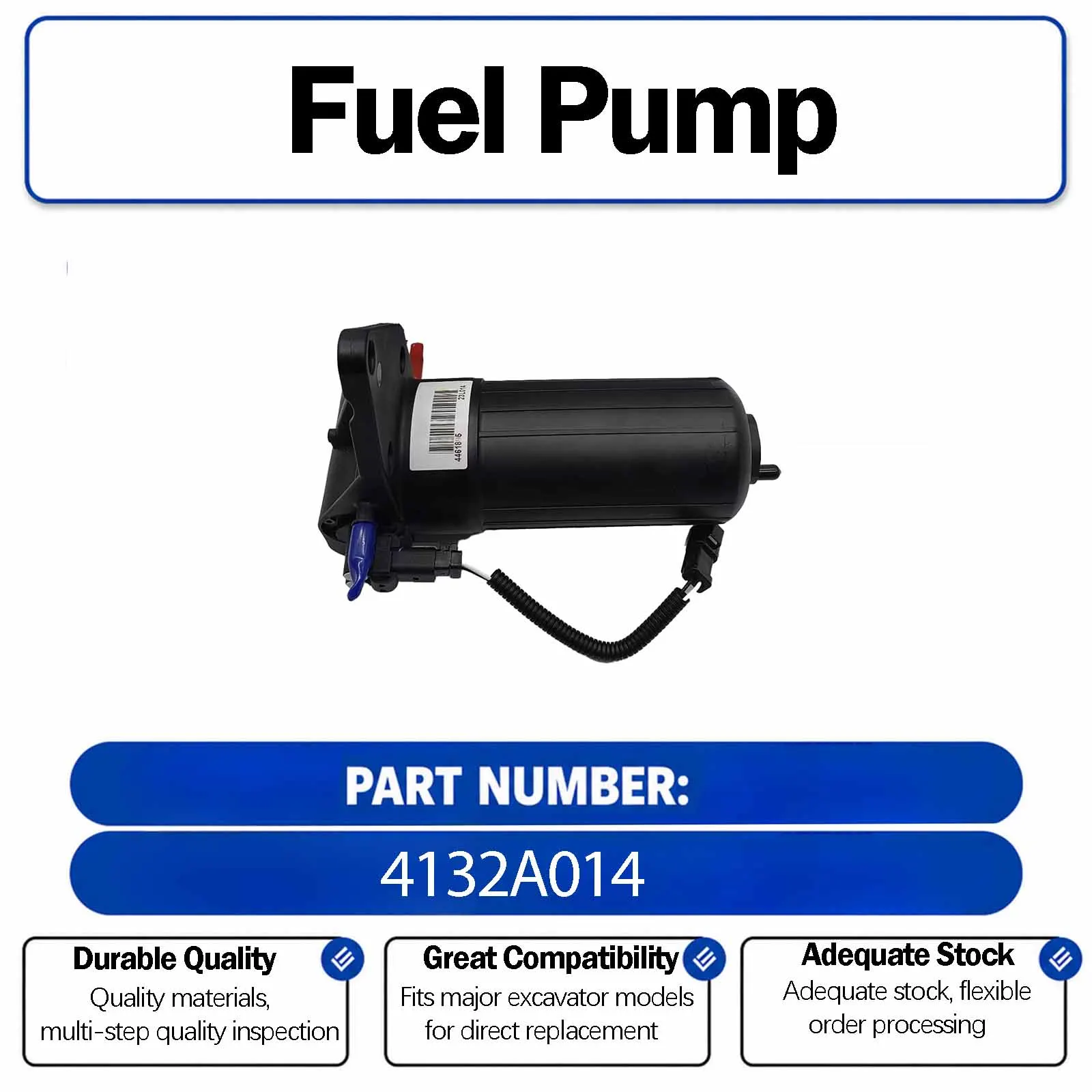 4132A014 Fuel Pump For Perkins Engine 1104D-44T 1104D-44TA 1104C-44 1104C-44T Replacement