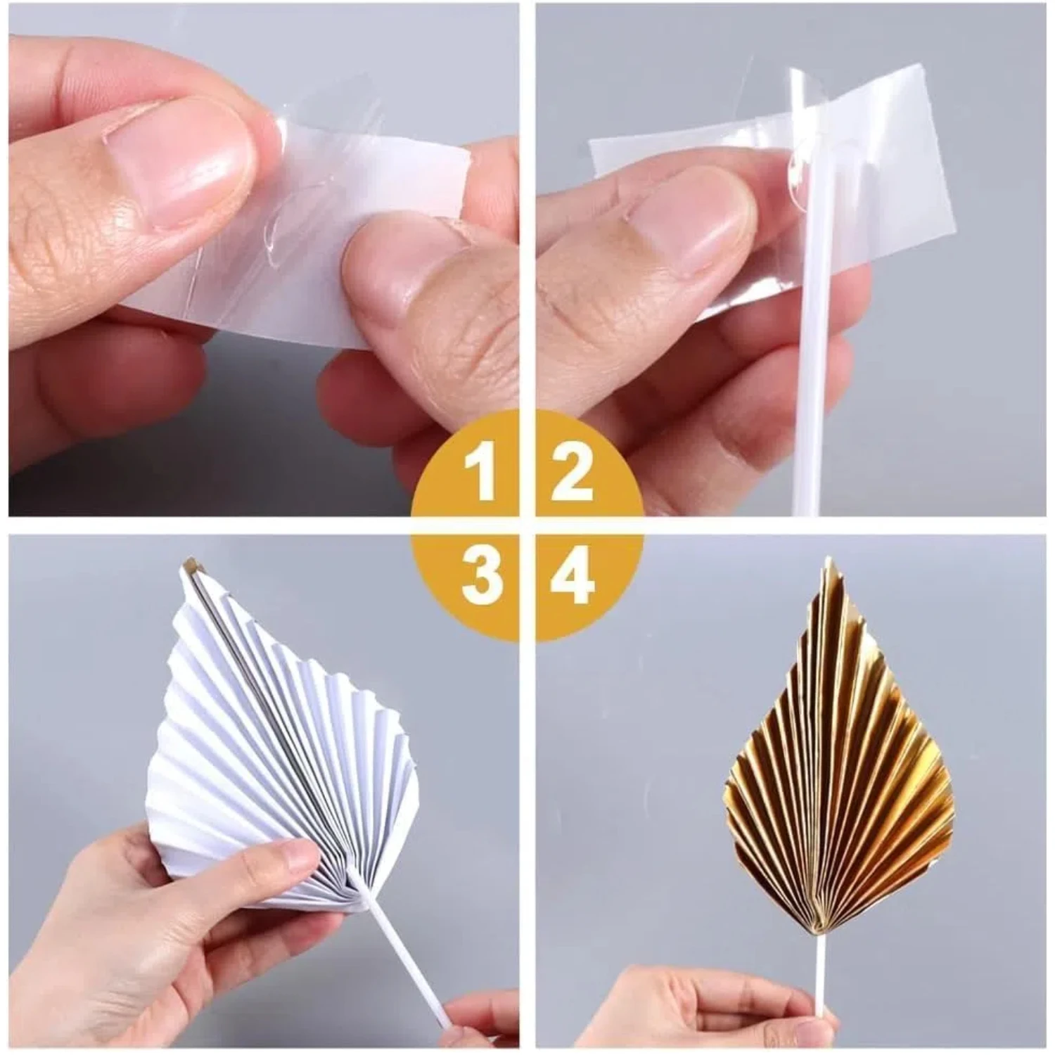 كرات ذهبية من القبعات العالية للكعك ، أوراق النخيل ، ديكورات ، ديكورات لأعياد الميلاد ، استحمام الطفل ، ديكور حفل الزفاف ، 28 بوصة