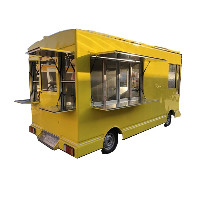 

4.2m Rtificated Can Customized Electric Food Truck Mobile Food Cart Fast Food Trailer For Sale