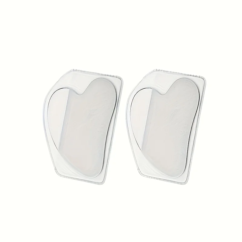 

2pcs Stainless Steel Gua Sha Tool - Ultra-Thin Heart Shape with Triangle Edges for Face & Hand Massage, Relaxation & Muscle