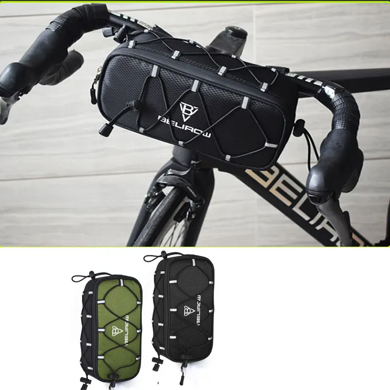 

Bike Handlebar Bag Front Frame Storage Commuter Shoulder Bag Waterproof Large-Capacity Front Pack for Road Bicycle Bags Panniers