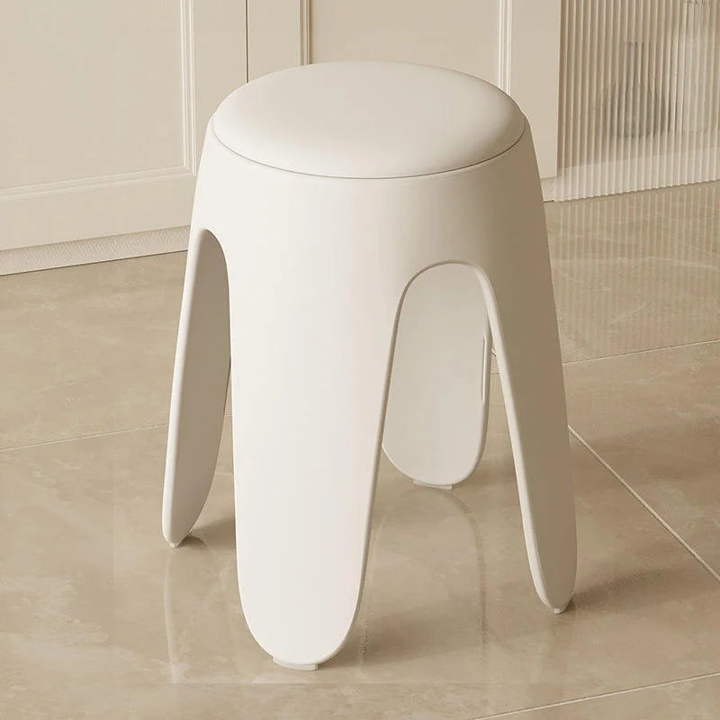 

Modern Durable High Benches Soft-Packed Stools Thickened Plastic Square Seats Adults Kids Sturdy Living Room Dining Park Use