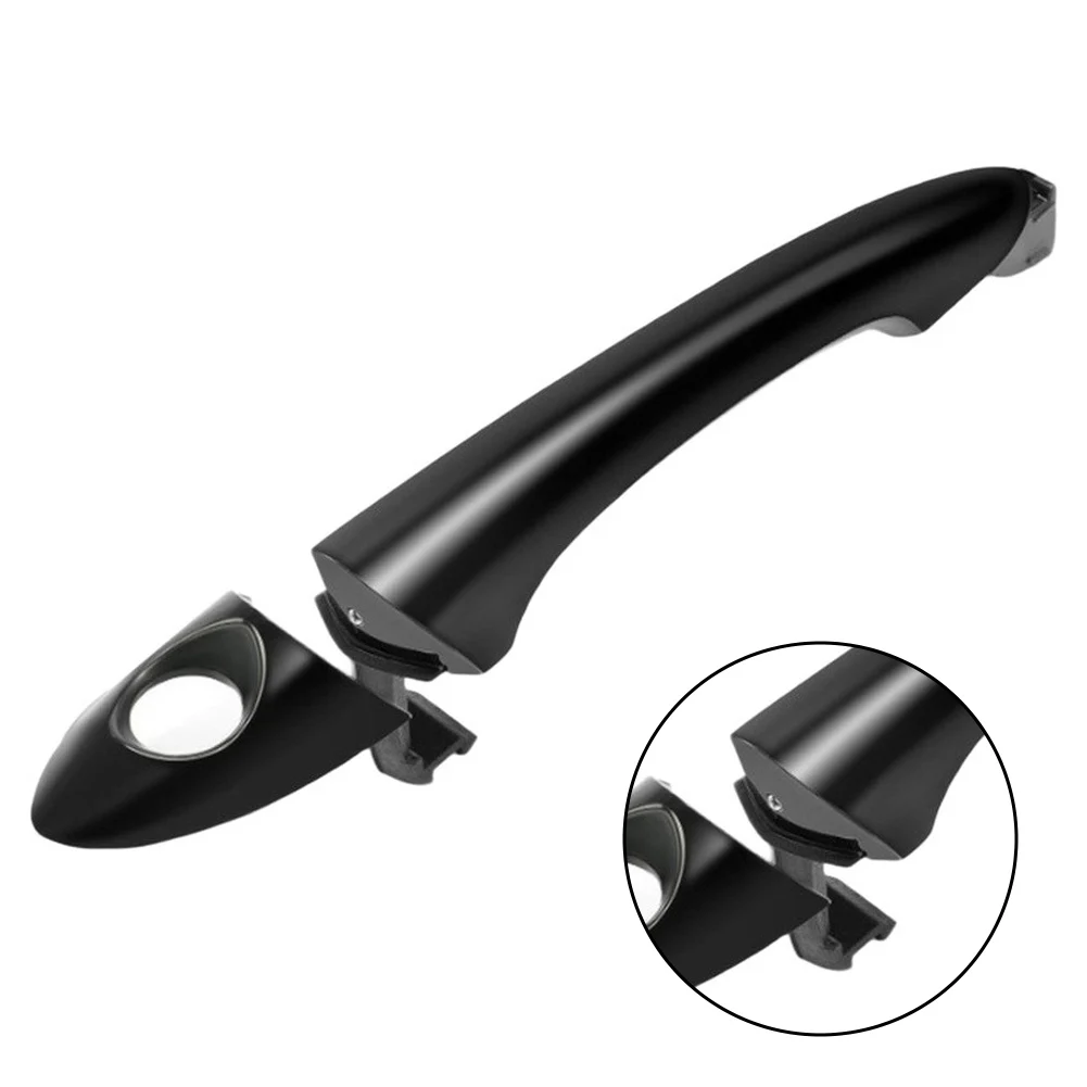 Exterior Door Handle Black for Hyundai For Sonata 2011 to 2015 Limited SE 2.0T Premium with Smooth Operating Linkage