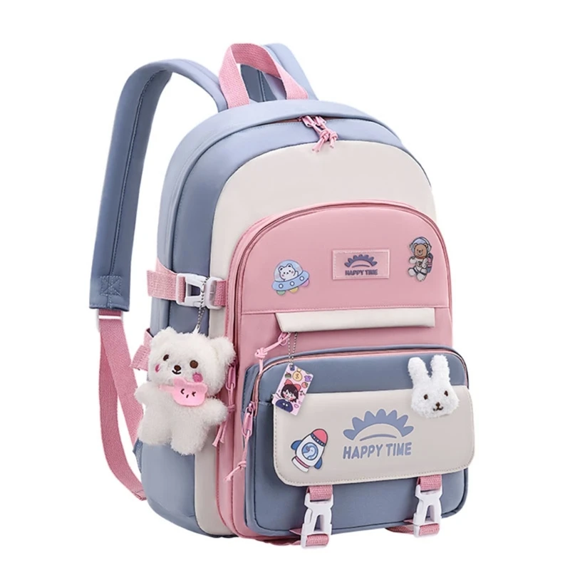 à d'école pour enfants, à pour ordinateur portable pour filles, sacs d'école primaire avec épingles pendentif