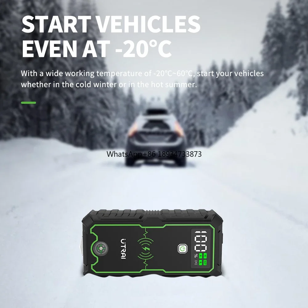 UTRAI شاحن الطوارئ المحمول 2500A قوة البنك بطارية ليثيوم أيون سيارة الداعم بدء التشغيل جهاز 12 فولت سيارة الانتقال كاتب JS-1 PRO