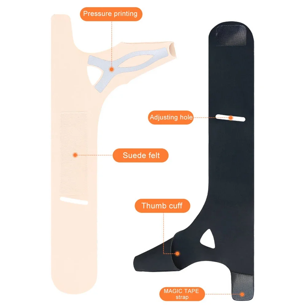 قطعة واحدة من كم ضغط الإبهام والمعصم الجديد لالتهاب الأوتار، وتخفيف آلام التهاب المفاصل للنساء والرجال، وبطانة جبيرة، تناسب كلا اليدين #5