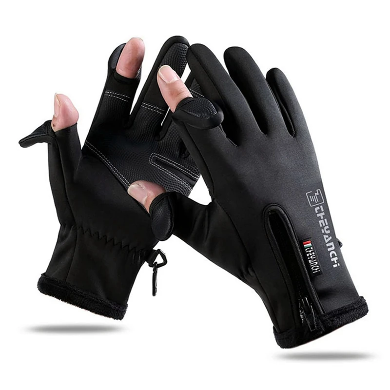 Winter Men Cycling Gloves Full Finger Waterproof Thermal Touch Screen Windproof Hiking Ski Bike Motorcycle Gloves