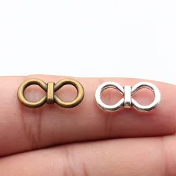 WYSIWYG 10pcs 9x19mm Double Ring Connector Connector Charms For Jewelry Making 2 Colors Jewelry Accessories