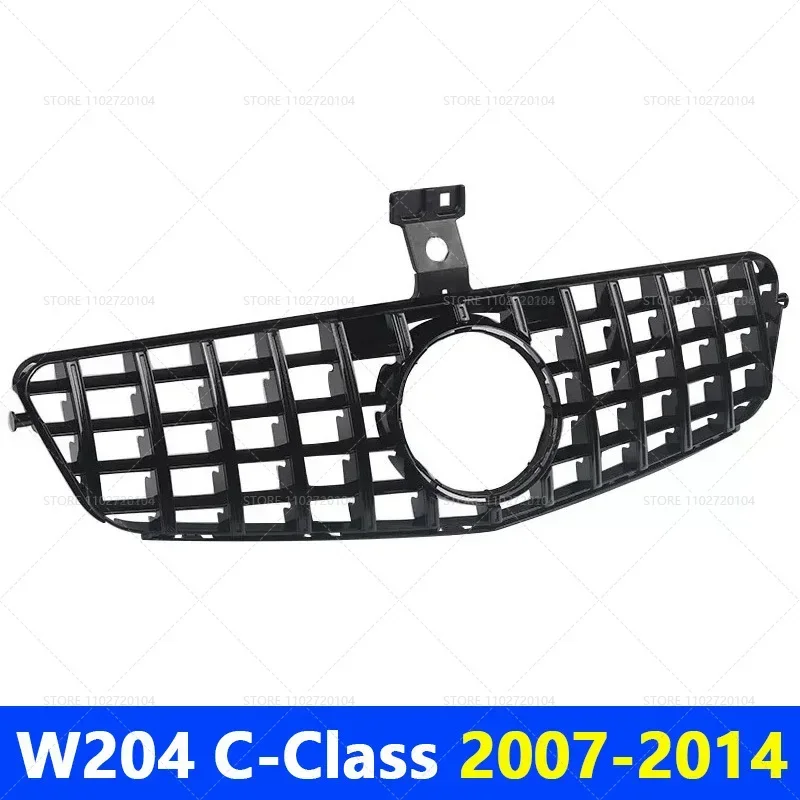 

for 2007-2014 W204 C-Class Mercedes Benz C180 C200 C250 C300 C43 AMG GT Front Bumper Grille Hood Grill