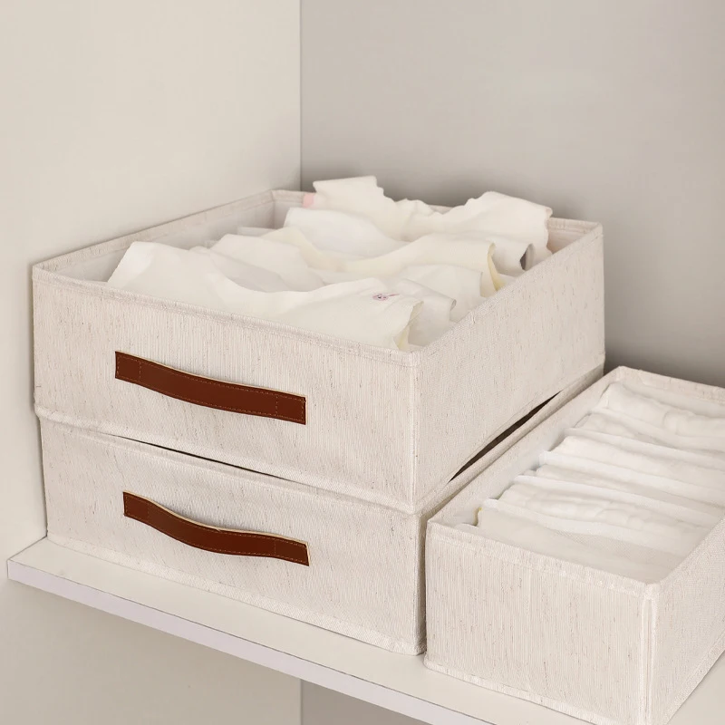 Organizador de ropa, caja de almacenamiento para pantalones, vaqueros, ropa interior, calcetines, camisetas, armario