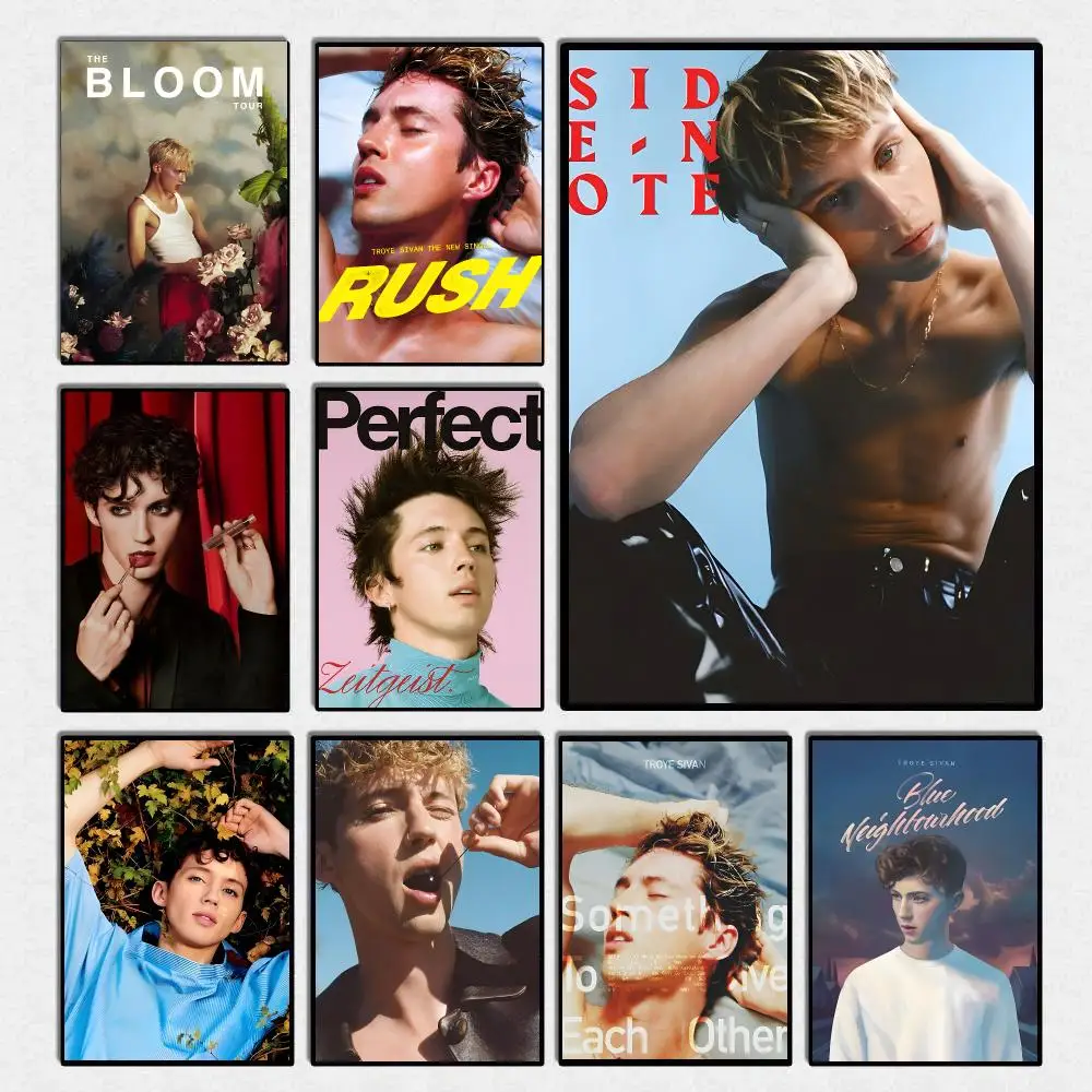 Singer T-Troye Sivan Poster High Quality Wall Art For Home Office Bedroom Living Room Hallway Bar Perfect Gift Idea