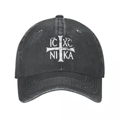 Casual IC XC NIKA Cross Christian Orthodox Baseball Caps for Men Women Distressed Cotton Sun Cap Outdoor Running Golf Caps Hat