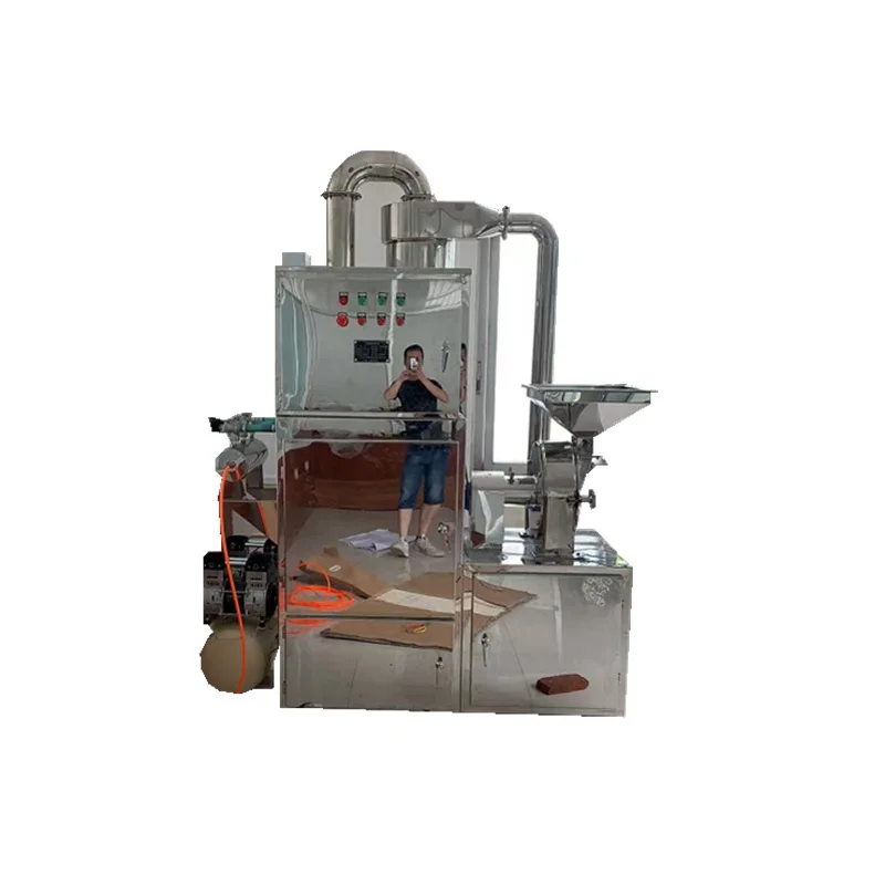 

WF-pulse dust removal crusher, unit one-piece automatic discharge of Chinese herbal food