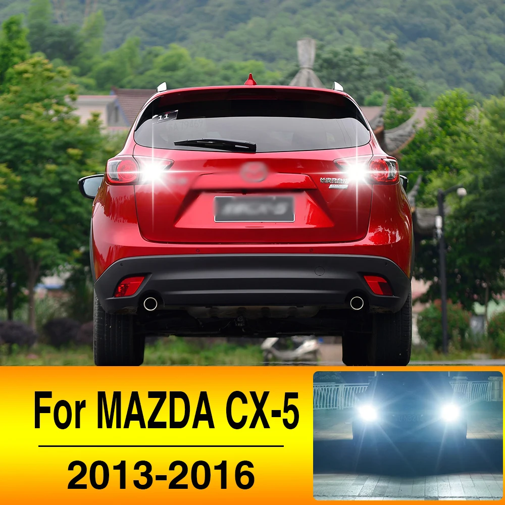 2Pcs LED Exterior Reverse Lamp Bulb Backup Back Up Light Canbus No Error For MAZDA CX 5 CX5 2013 2014 2015 2016