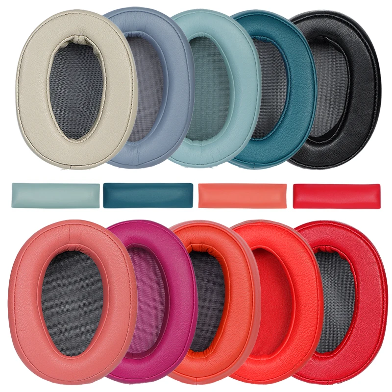 Almofadas de substituição da orelha da espuma almofadas para sony MDR-100ANB 100abn MDR-100ABN WH-H900N wh h900n fone ouvido peças reparo
