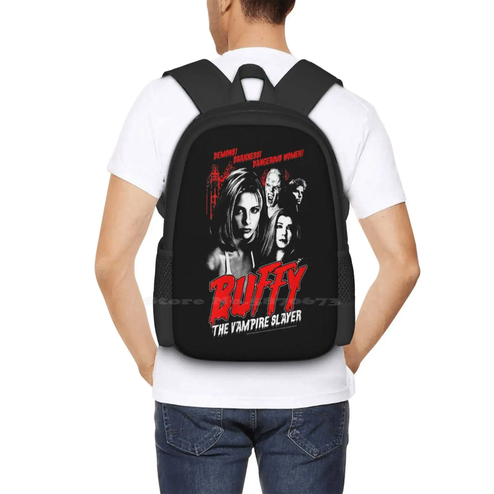 Buffy O Vampiro Tuer Mochila, Moda Bolsas, Contre Les Vampires, Promo Pieu, Btvs