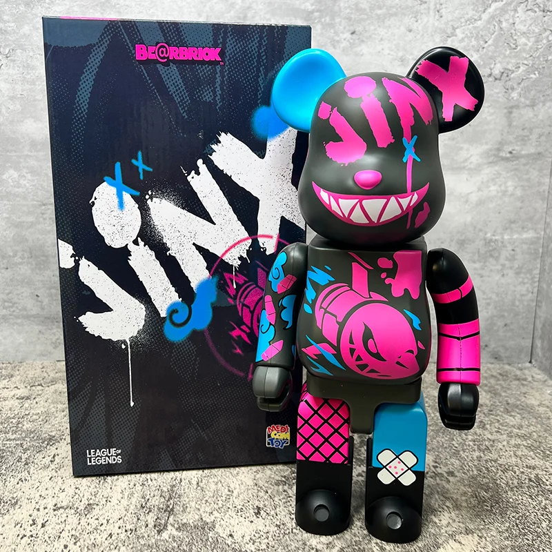Bearbrick 400% Surfen Kroon Maan 28 Cm 11 Inch Hoogte Woondecoratie Ornamenten Beer Pop Gewrichten Kan Draaien Gift figuur