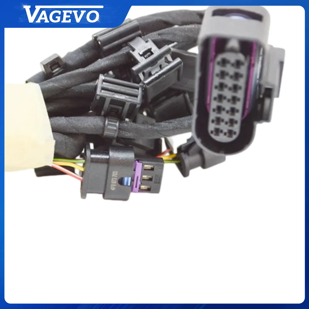 1PC Front Bumper Wiring Harness For Audi A8 Headlight Fog Lamp Wire Loom Auto Electrical Cable Replacement Parts  4H0 971 095 AS