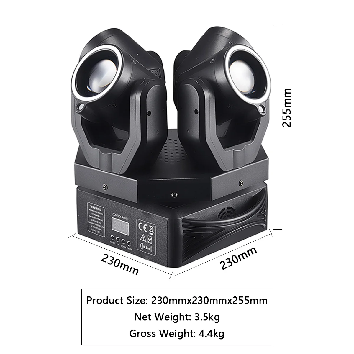 

150W Led Four-Head Beam Moving Head Light DMX Controller Rotating Stage Party Laser Effect Lamp Remote Control for DJ Disco Bar