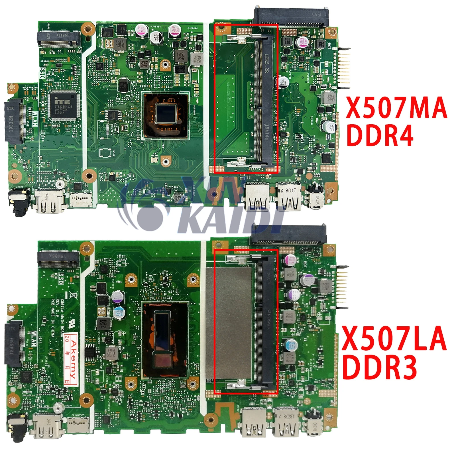 Imagem -02 - Placa-mãe Portátil para Teste Asus X507ma X507m X507 F507 X507la X507l w Pentium N5000 N4000 i3 I55th 100