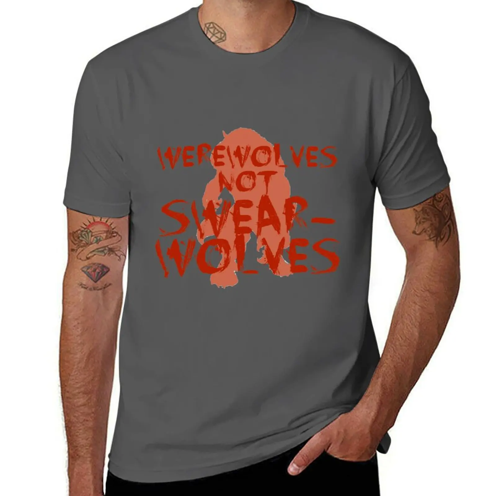 

What We Do in the Shadows: Werewolves not Swearwolves T-Shirt man t shirts high quality luxury brand man tshirt T-Shirt