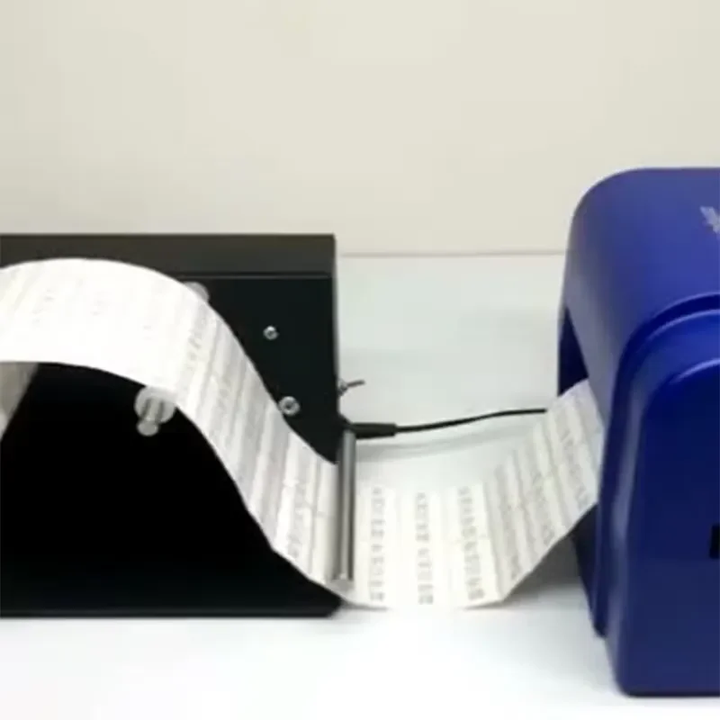 R3 Automatic Label Rewinder, Two-way rewinding labeling machine, barcode label reeling machine, self-adhesive sticker view 6