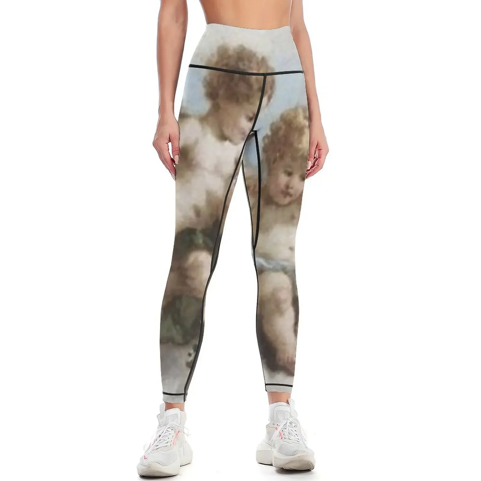 

angel cherub renaissance aesthetic Leggings gym top Women's pants sporty woman gym workout clothes for Womens Leggings