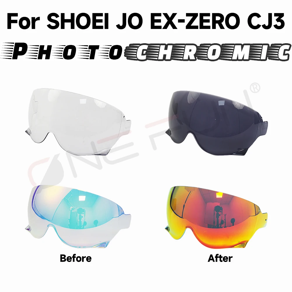 

Photochromic Helmet visor Replacement for SHOEI JO EX-ZERO CJ3 Scratch-resistant,Uv-Protected,Quick installation