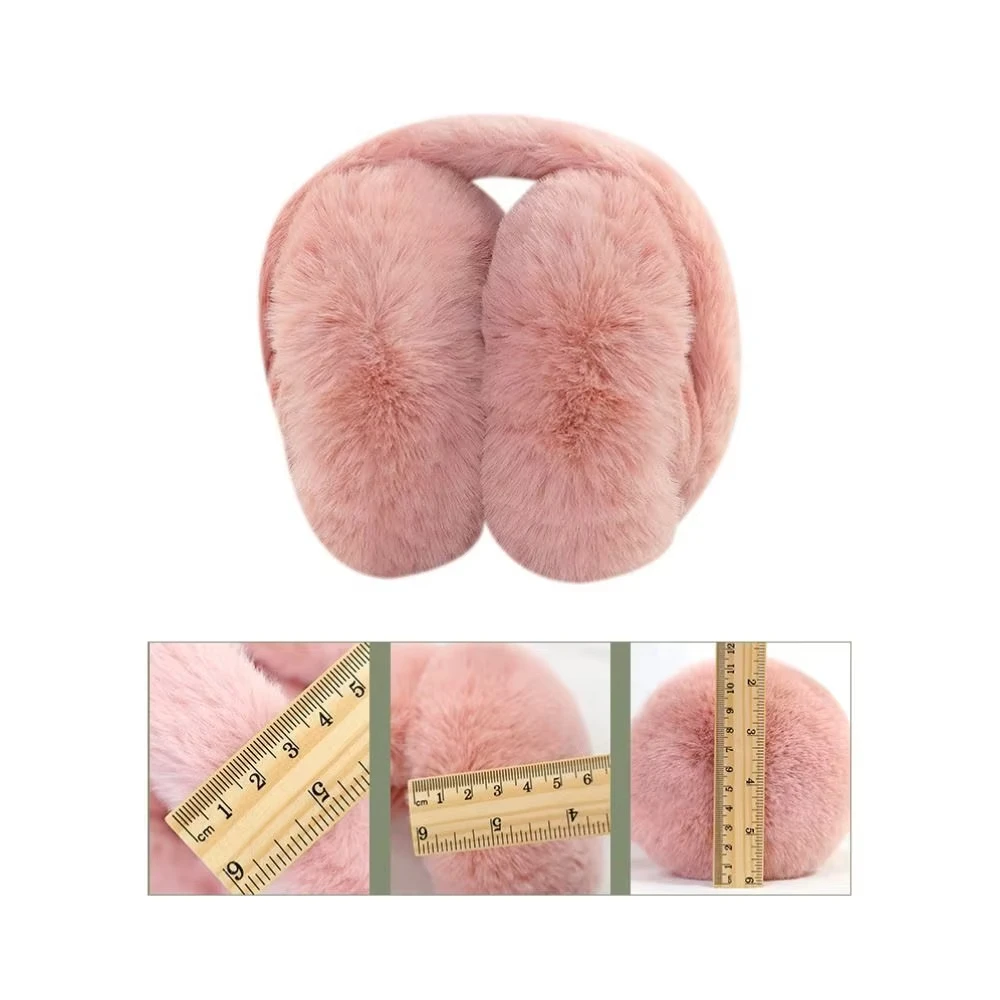 1PC Einfarbig Weiche Plüsch Ohr Wärmer Winter Warme Ohrenschützer Mode Ohr Abdeckung Outdoor Kälte Schutz Ohrenschützer Klapp ohrenklappe