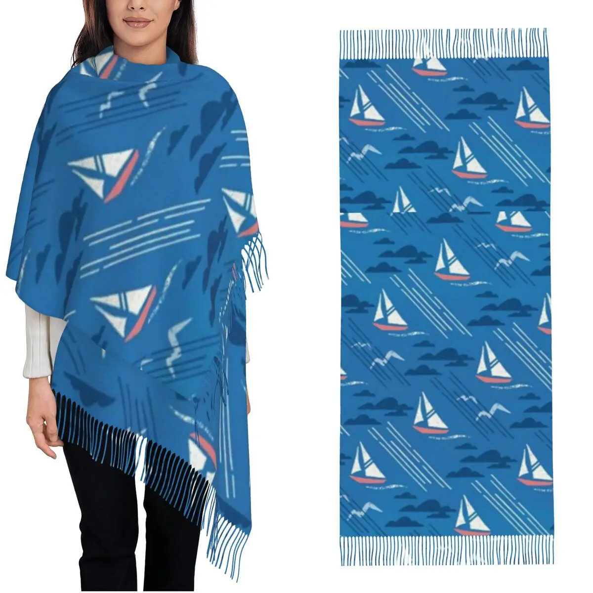 

Lucy Davey шарф для женщин зима-осень шаль из пашмины накидка звездный кит акулы большой шаль шарф повседневная одежда