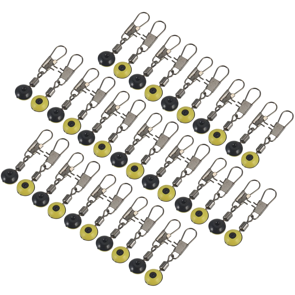 

100 Pcs Fishing Accessories Line Connector Snaps Clips Slider Sinker Stainless Steel