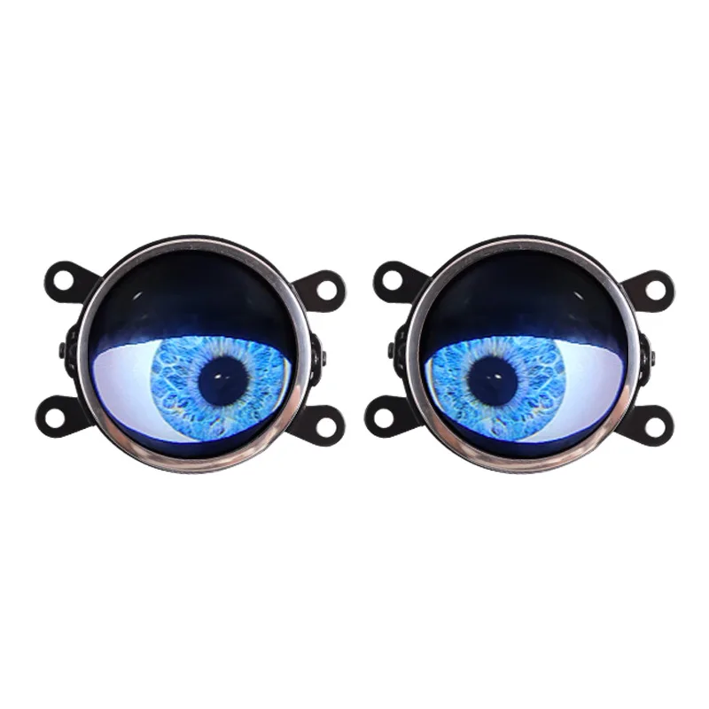 3 Inch 12V LED Demon Eye Fog Light Sharingan Style Decorative Light DIY Car Headlight Retrofit Upgrade Custom Universal DRL Kit