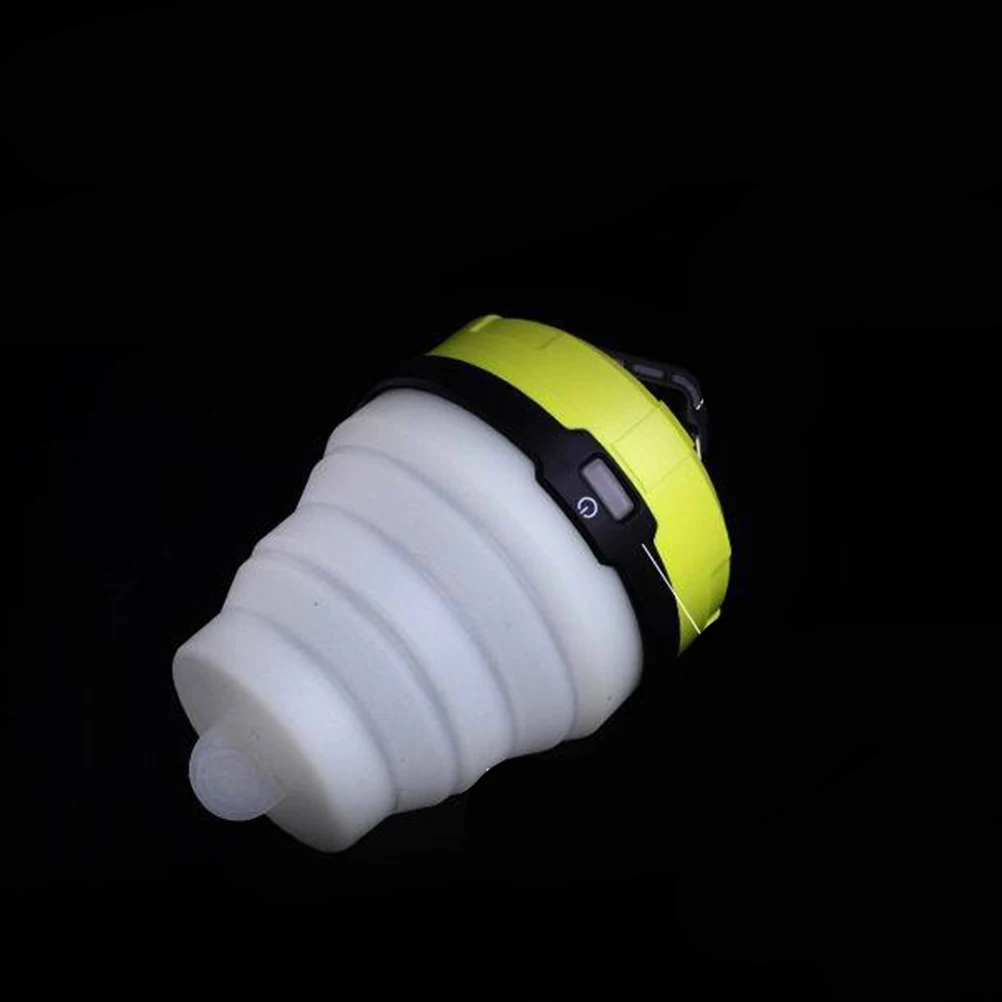

Collapsible Outdoor Flashlight LED Camping Lantern for Hiking Emergency Portable IPX4 Waterproof Silica Gel Handle Design Mini