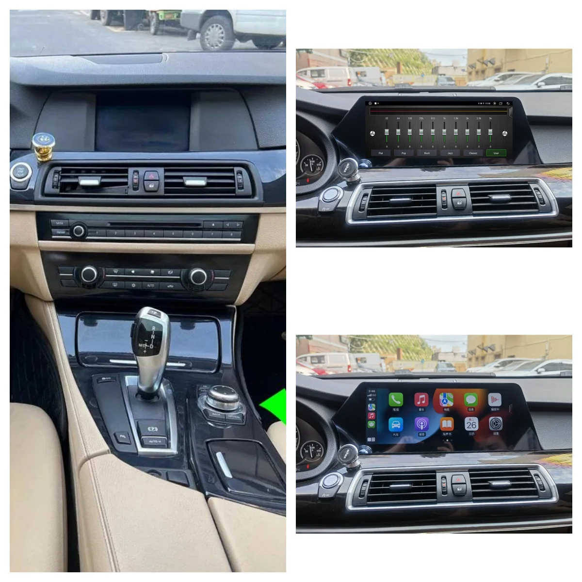 Android 14  Car Blade Screen For BMW 5 Series GT F10 F18 2011- 2017 Android Auto Multimedia Player GPS CarPlay Stereo 4G WIFI